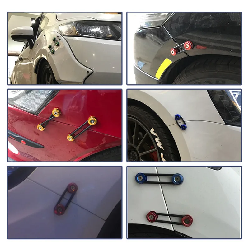 Tuning Car Universal Quick Release Fasteners with Logo Aluminum Bumper Fender Washers