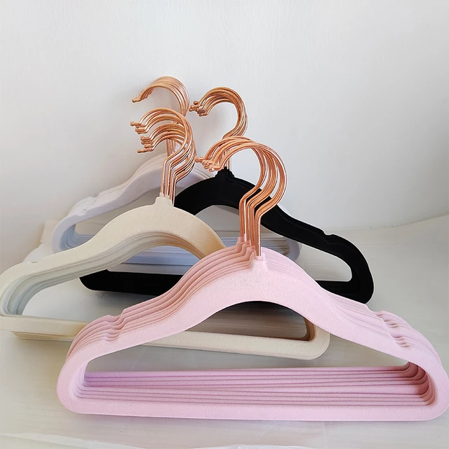 10PCS Velvet Hangers Non-Slip Hooks for Velvet Clothes Hangers Portable  Children Closet Organizer Drying Clothes Velvet Hooks - AliExpress