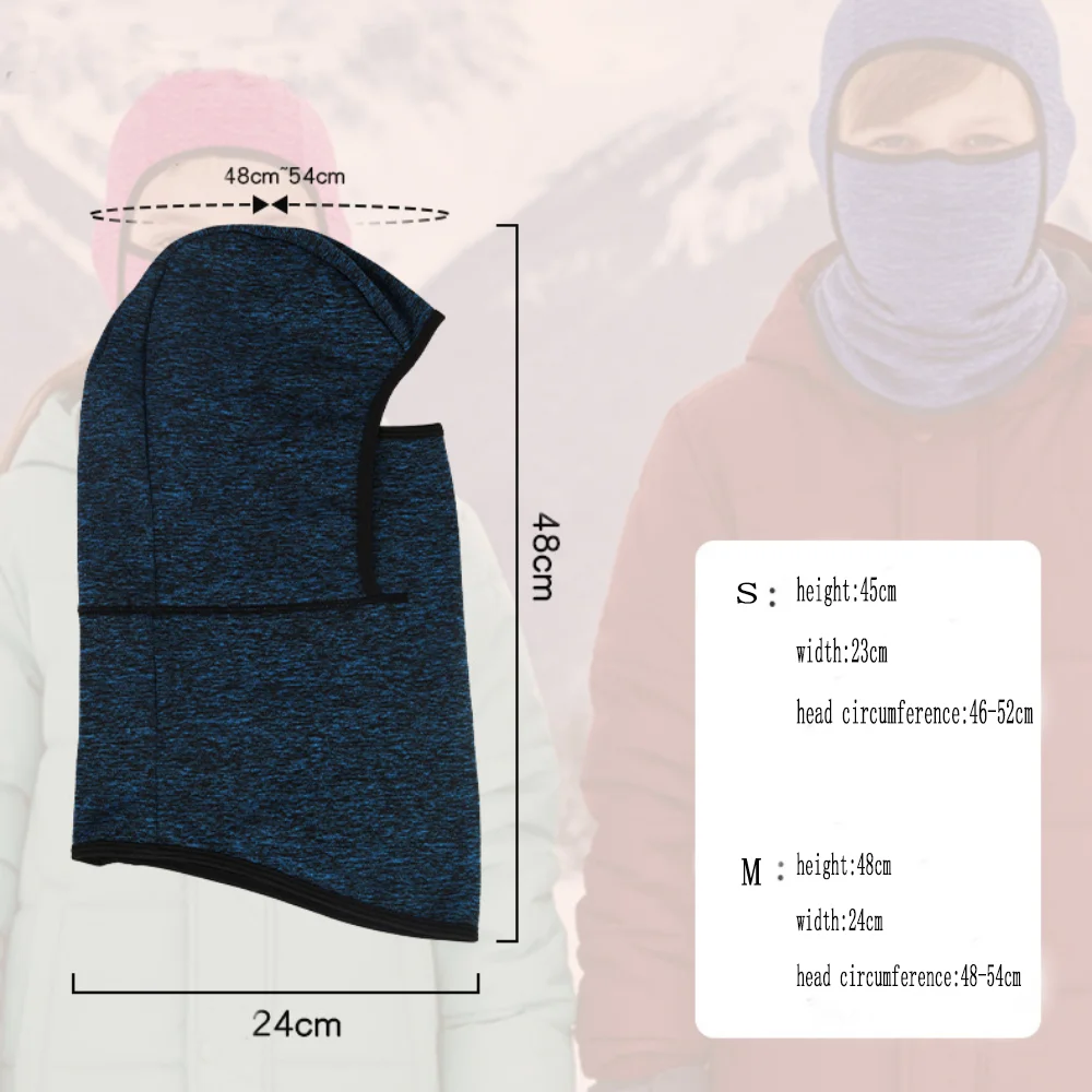 Winter Warm Kid Head Cover Windproof Ear Protection Cycling Balaclava Hat Breathable Thermal Outdoor Sport Neck Cover Face Mask