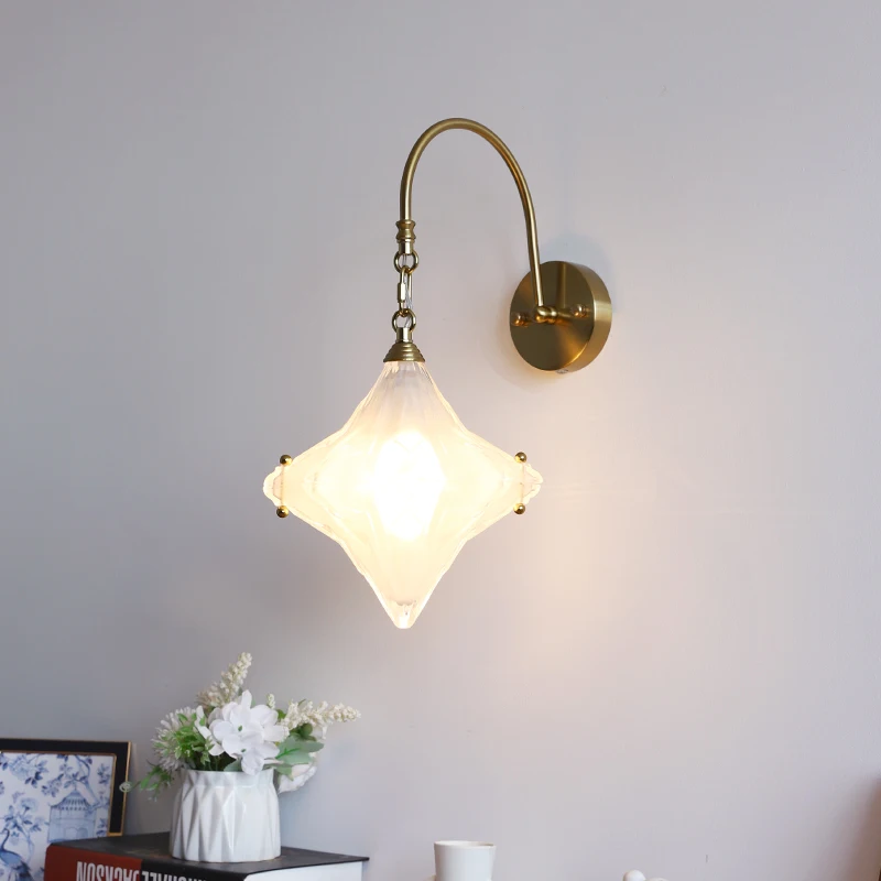 Retro Glass Star LED Wall Lamp 5