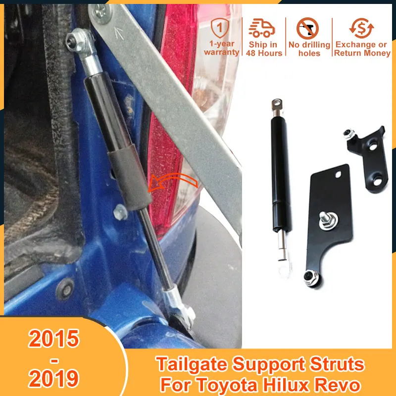 

2015-2019 Tailgate Support For Toyota Hilux Revo 2015 2016 2017 2018 2019 Accessories SR5 Strut Bars Lift Damper Shock Absorber