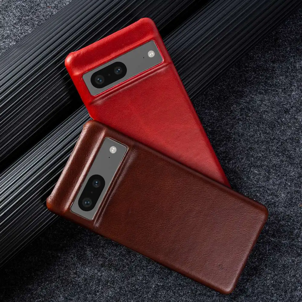 Luxury Oil Wax Genuine Leather Case - Premium Protective Cover
