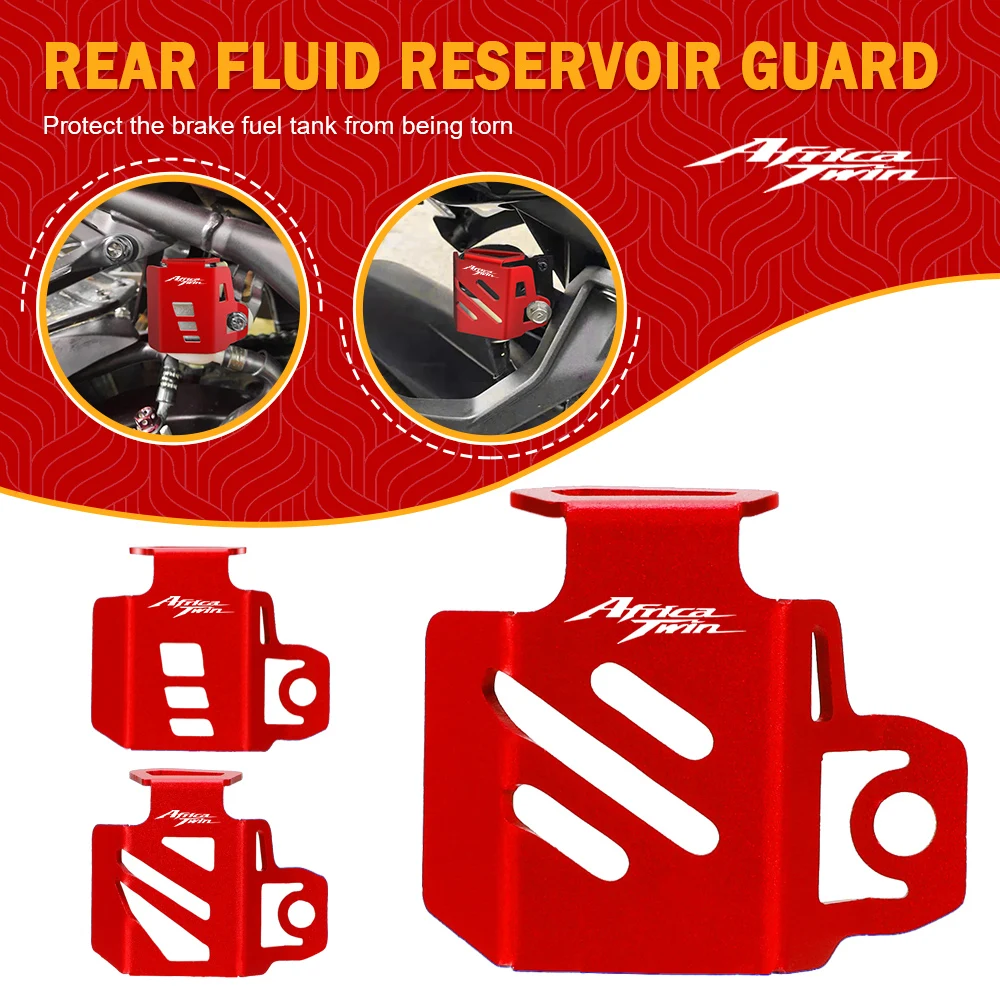

Rear Brake Fluid Reservoir Guards For Honda XRV750 L-Y Africa Twin XRV 750 Motorcycle Accessories Brake Cylinder Protector Cover