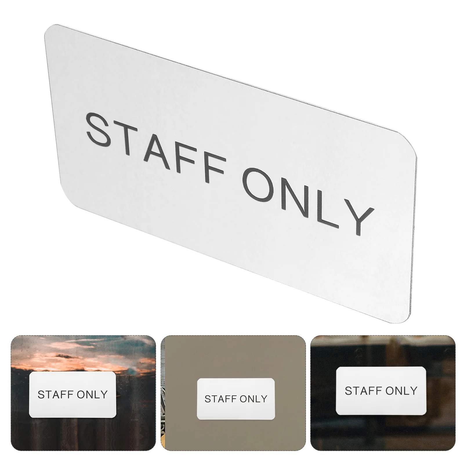 

Staff Only Plate Wall Mount Door and Wall Sign Restaurants Staff Only Door Sign Staff Only Door Sign Office Door Sign