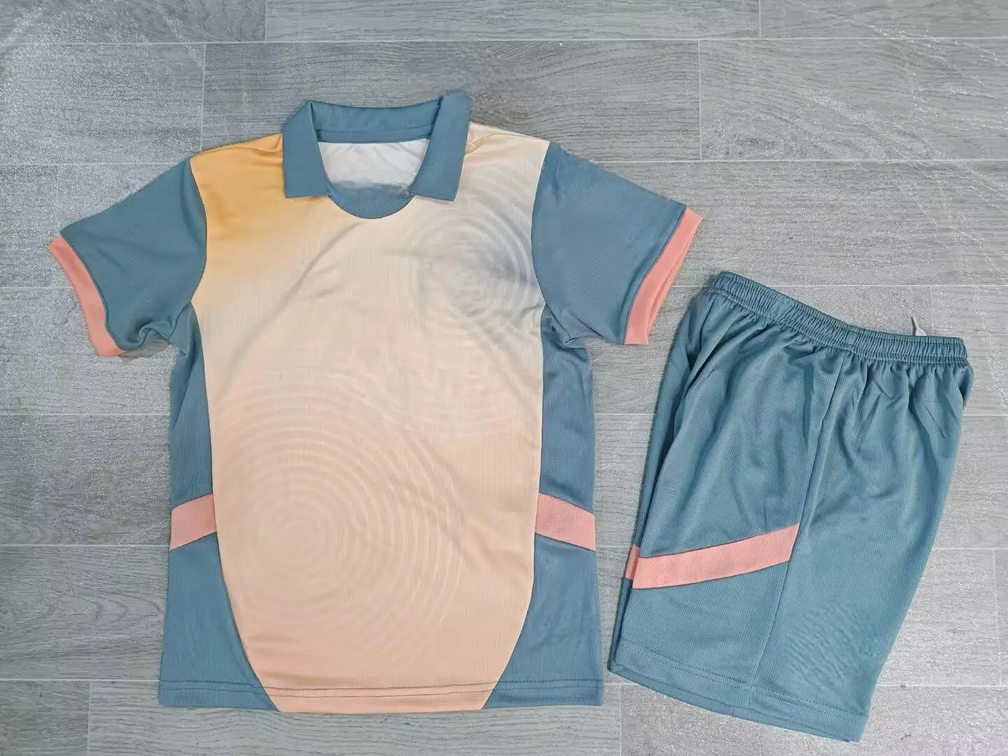 Casual Short-sleeved Football Training Suit men tracksuits set