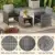 3-Piece Outdoor Wicker Bistro Set with Cushions, Black Rattan Patio Furniture for Porch, Backyard, Balcony 3
