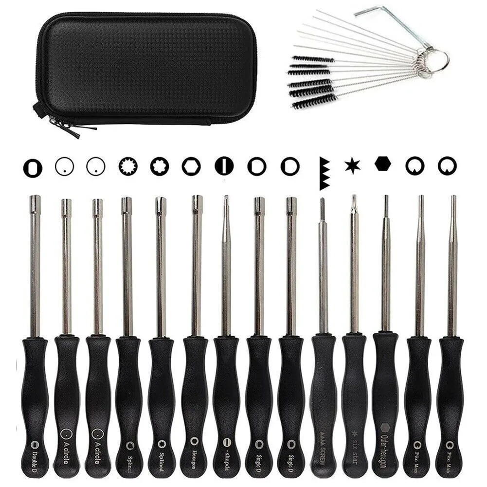 

14pcs Carburetor Adjusting Tool Screwdriver Socket-Wrench Cleaning Brush Set For-Chainsaw Eater Trimmer Repairing Hand Tools