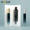 30 PCS 10ml Gradient Blue Thick Glass Perfume Spray Bottles with Boxes