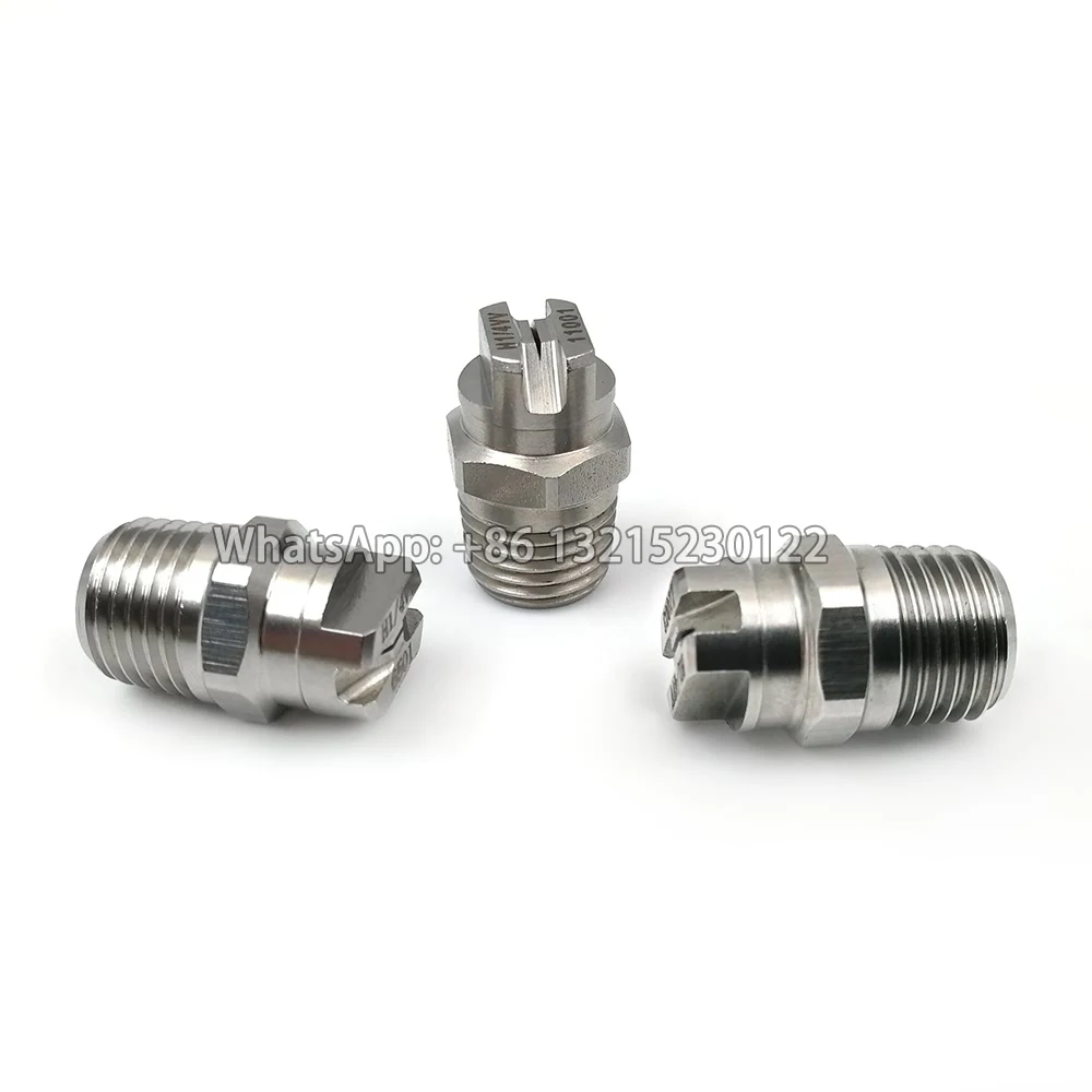 1/4" BSPT HVV/HU SS304 Flat Fan Spray Nozzle, Industrial / Factory Cleaning, Dust Removal Nozzle Washing, 1510 1520 2503 2506 2