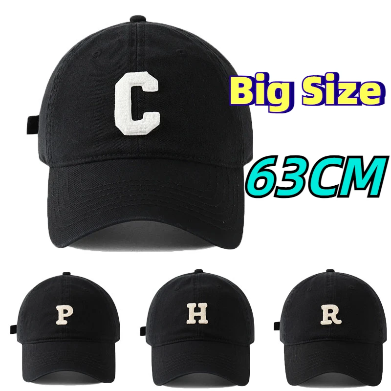 Baseball Cap Unisex Large Size XL 63cm Cotton Caps for Men Summer Big Head 60cm Trucker 62CM Dad Cap
