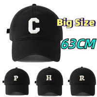 Unisex Large Size XL 63cm Baseball Caps 100% Cotton Caps for Men Summer Big Head Hat Men 60cm Trucker Caps 62CM Dad Cap 1