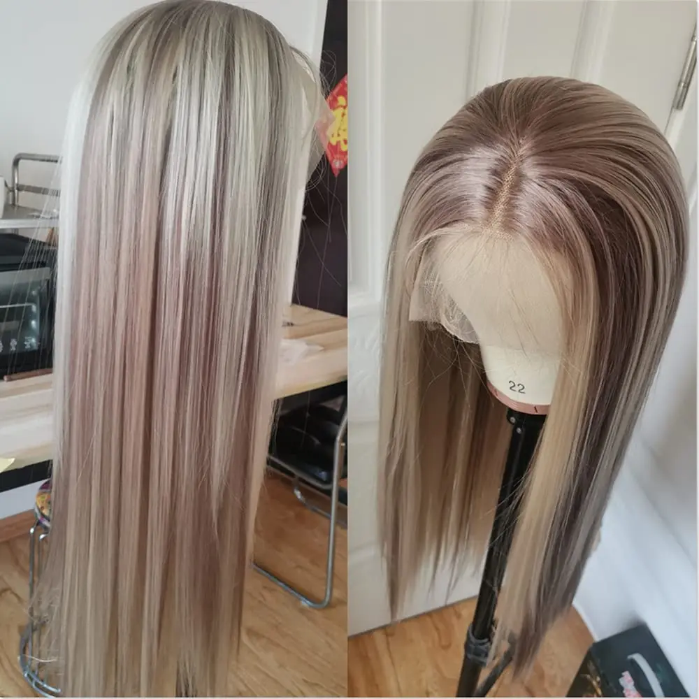 Melodie HD P18 613 Original Blonde Highlight Straight Lace Front Wigs Human Hair 30 40 Inch 13x4 Frontal Wig for Women