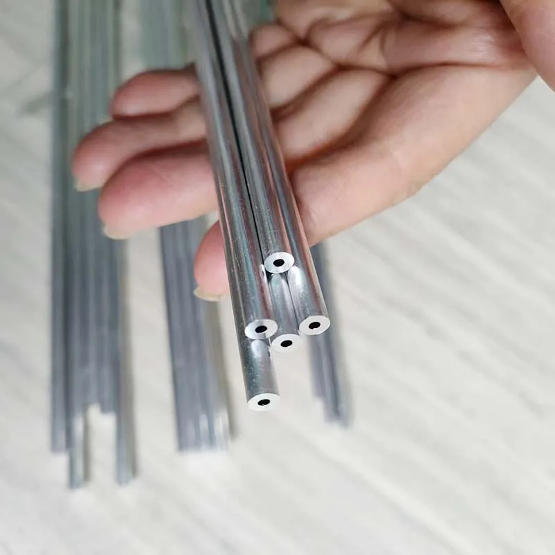 3/4/5/6mm Dia 6061 aluminum tube Small diameter AL capillary pipe Length 24cm 49cm