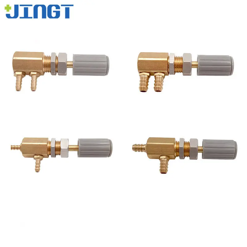 

JINGT Dental Chair Water Regulating Valve Body Knob -Type Tuner F-Shaped Large Flow Switch Control Regulator 3mm/5mm Nozzle