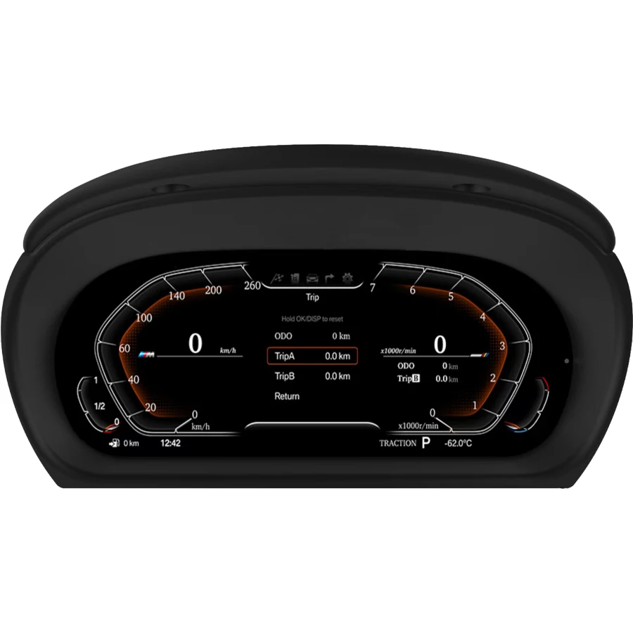 11'' Digital Virtual Cockpit Instrument Cluster For BMW 3 Series E90 E91 E92 E93 M3 320 LCD Dashboard Panel Speedometer images - 6