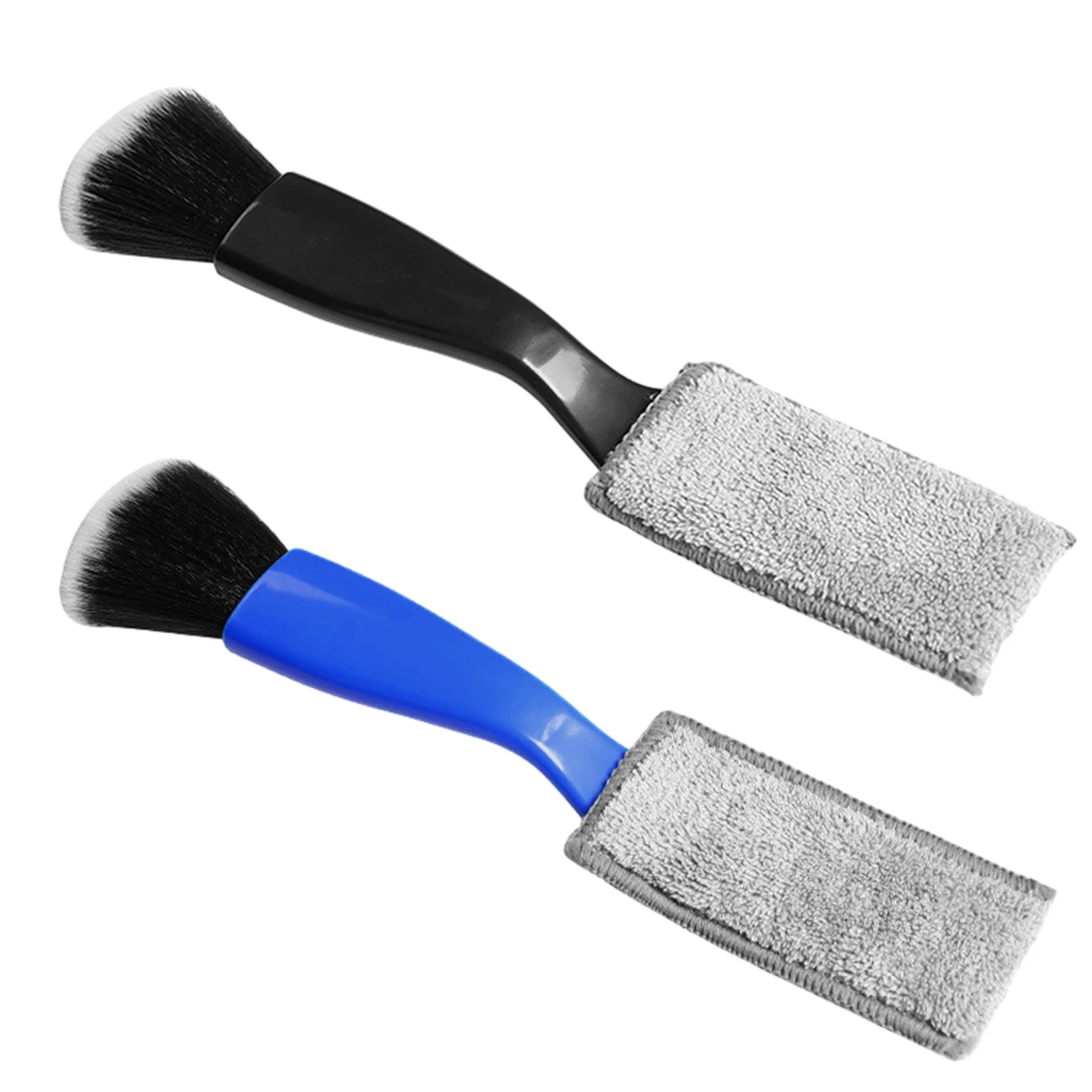 

2pcs Save Space Comfortable Seat Portable Cleaning Dashboard Leather Soft Interior Detailing Car Dust Brushes Double Head