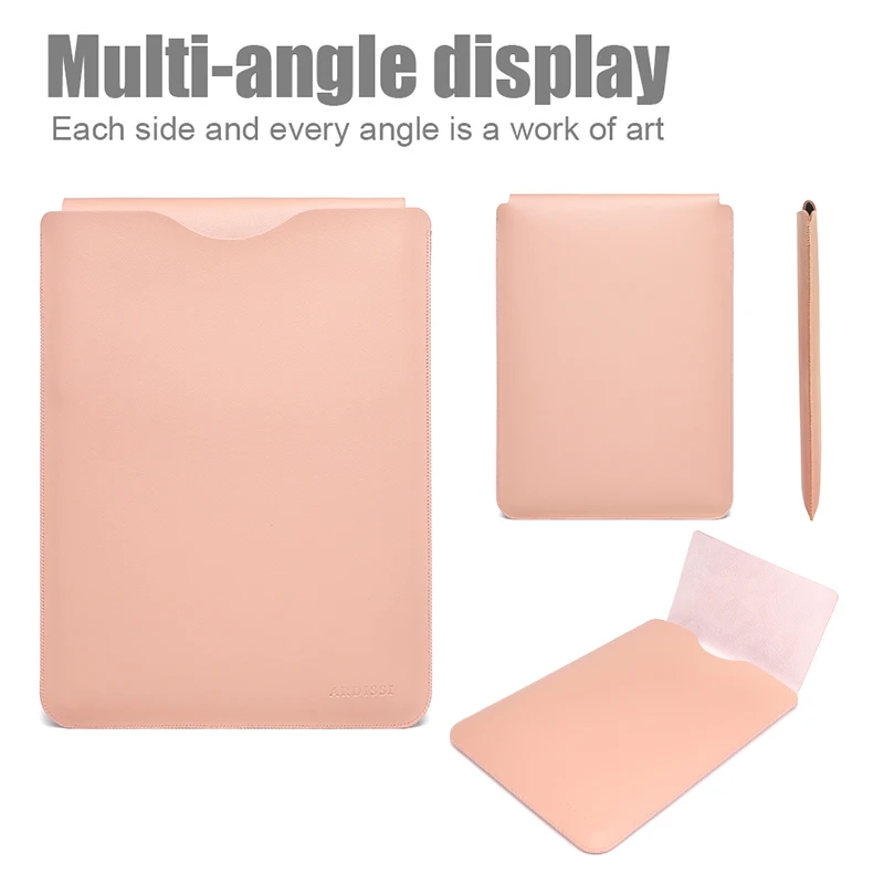 ARDISSI-슬리브 파우치, 마이크로 소프트 서피스 노트북 5 4 3 Go 2 12 13 15 인치 북 프로 9 8 7 + X 6 가죽 커버 케이스 가방 서류 가방