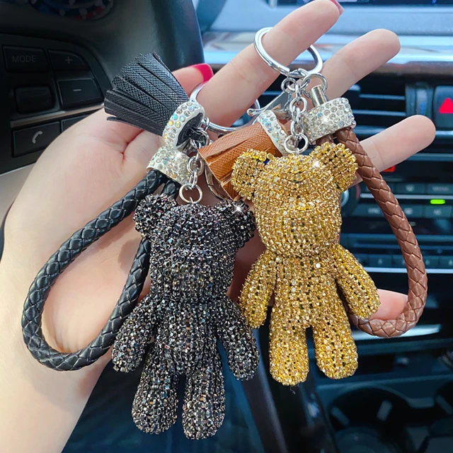 Rhinestone Cute Bear Key Chain Tassels Keychain Anti-lost Pendant Holiday  Car Key Ring Chain Holder Keyfob Jewelry For Girl Gift - Key Rings -  AliExpress
