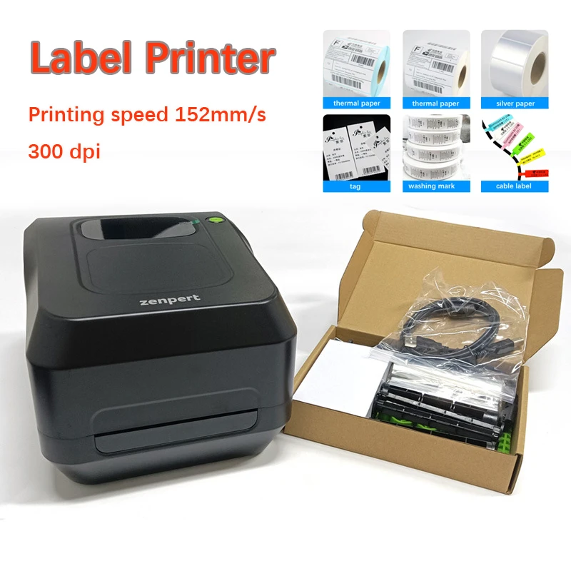 TSC-4T520 Self-adhesive Label Bar Code Printer Commodity Serial Number Marking Machine for Commodity QR Code Printing
