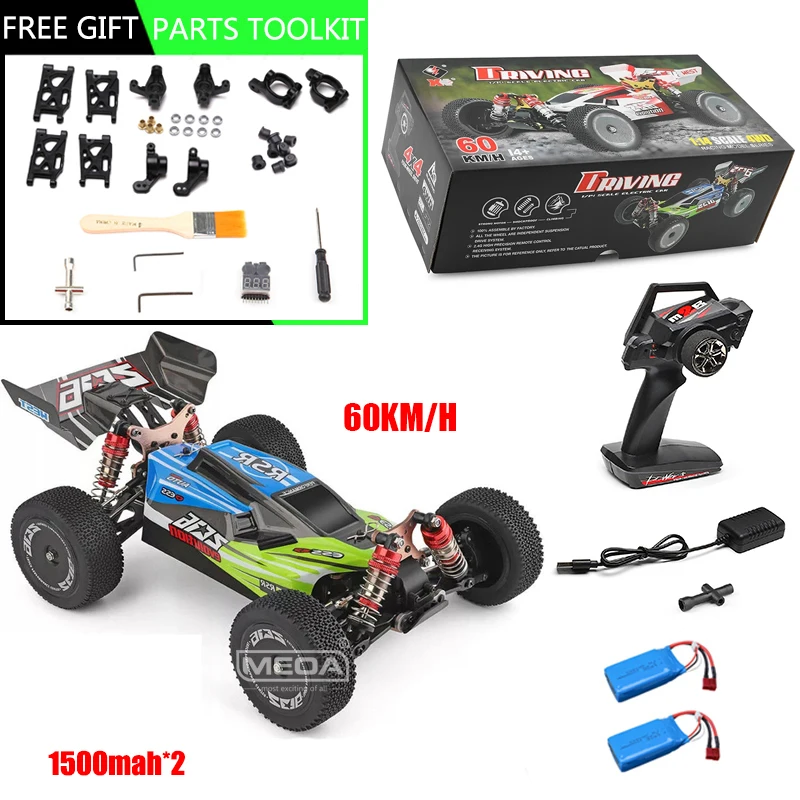 Wltoys 144001 4WD 60Km/H High Speed Racing Off-Road Drift