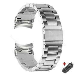 Quick Fit Stainless Steel Band - No Gap Strap for Galaxy watch 5 40mm (Silver)