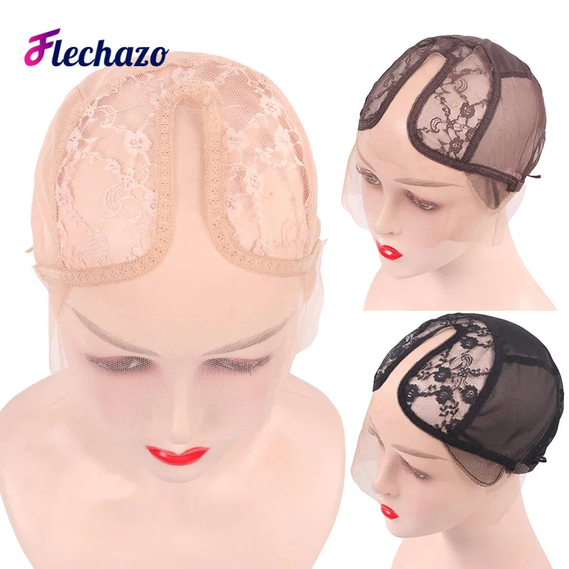Free Size T Part 13x4 Lace Closure Lace Frontal Wig Cap for Making Wigs Adjustable Weaving Net Dome Mesh Cap