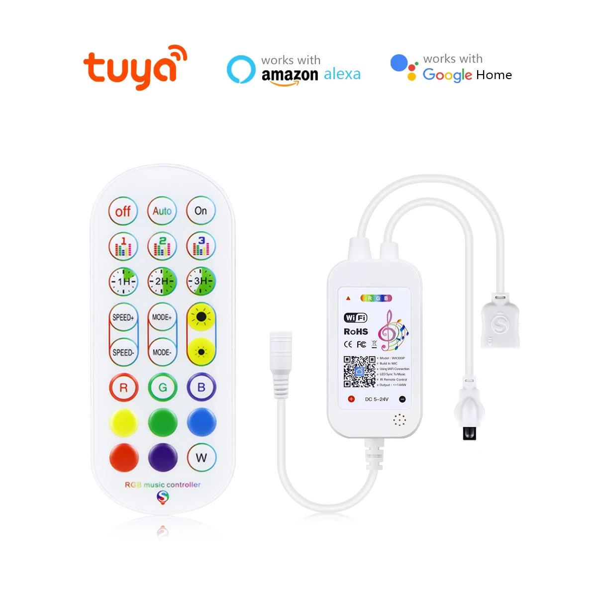 รูปสินค้า WiFi Controller สำหรับ LED Strip Light พร้อมปลั๊ก EU/US