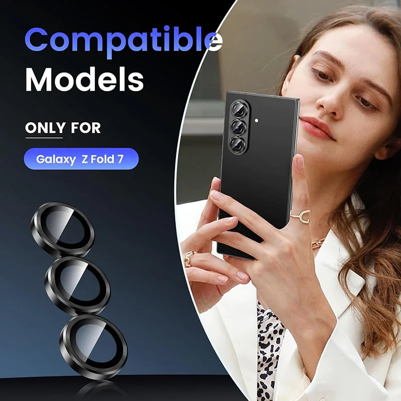 Premium Aluminium Alloy Tempered Glass Camera Lens Protector