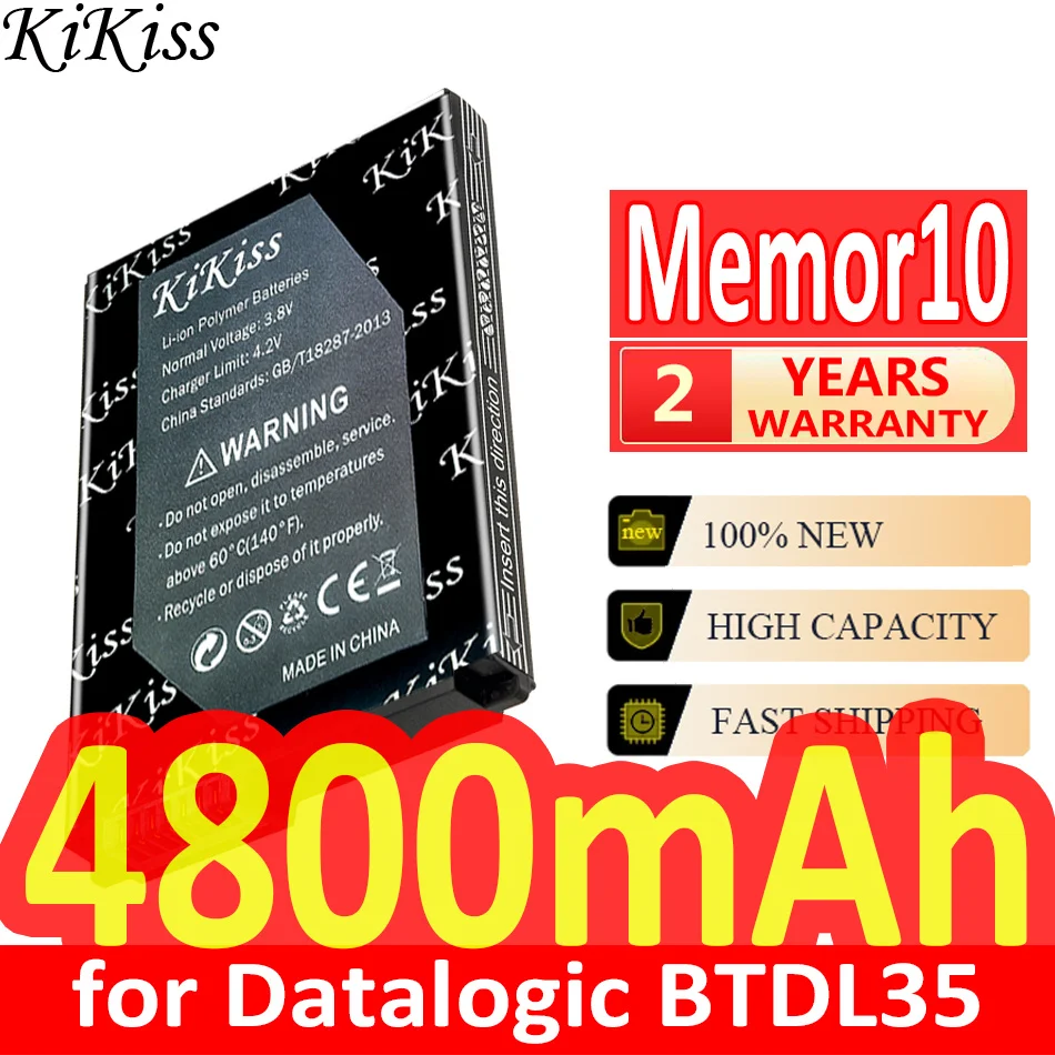 

Мощная батарея KiKiss 4800 мАч Memor10 для Datalogic BTDL35 Memor 10