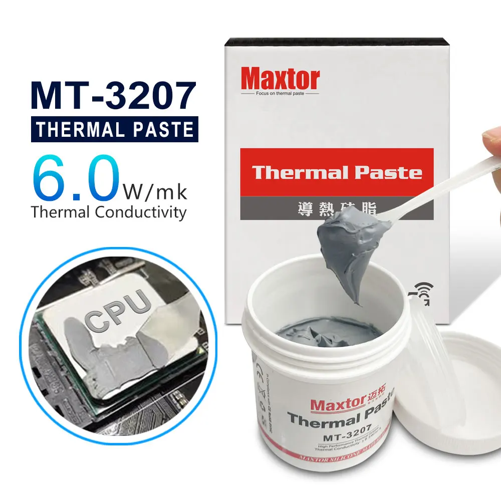 Pasta Térmica para pc Cpu Gpu Ps4 Computador 5g Mcu Equipamentos Ventilador Mais Frio Graxa Dissipador de Calor w mk 3207 Maxtor - Imagem 4