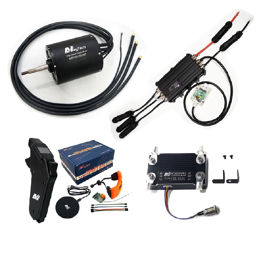 

Maytech 120116 Fully Waterproof Motor 300A ESC for Electric Boat Jetsurf Kayak 1905WF Remote Controller