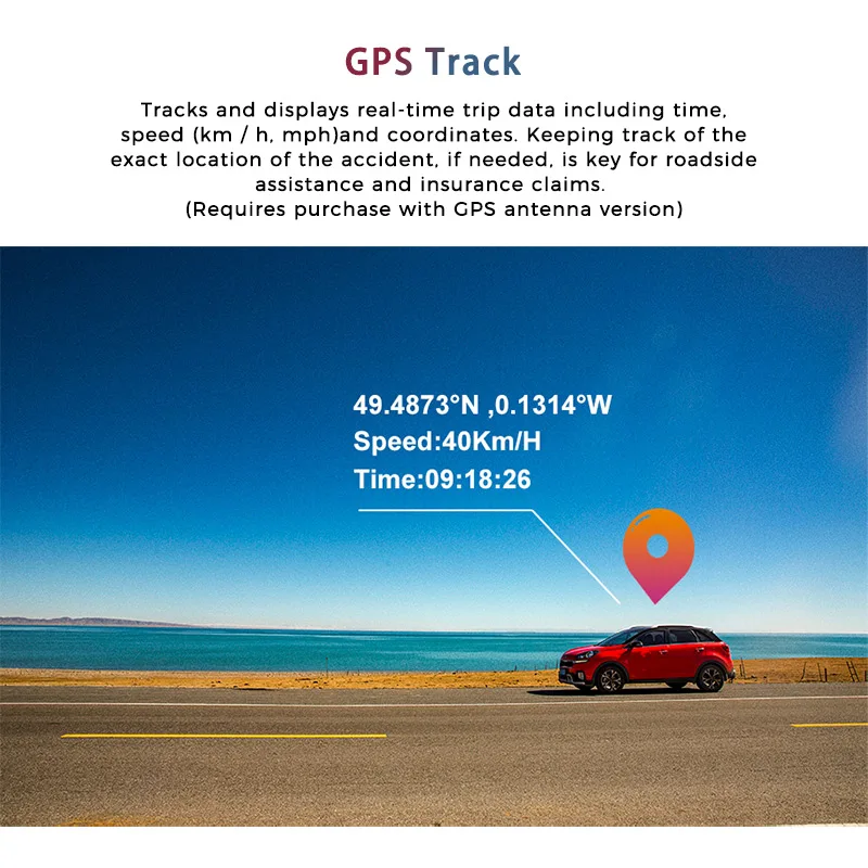 Car Dash Cam OBDPEAK H8 4K+2K 12 Inch Rear View Mirror Dash Camera 3840*2160P Car Dvr GPS WIFI Video Recording Super Night Vision Dual Lens car dash cam