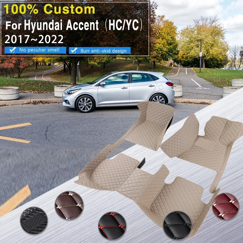 CarFloorMatsForHyundaiAccentSolarisHCYCHatchback20172018