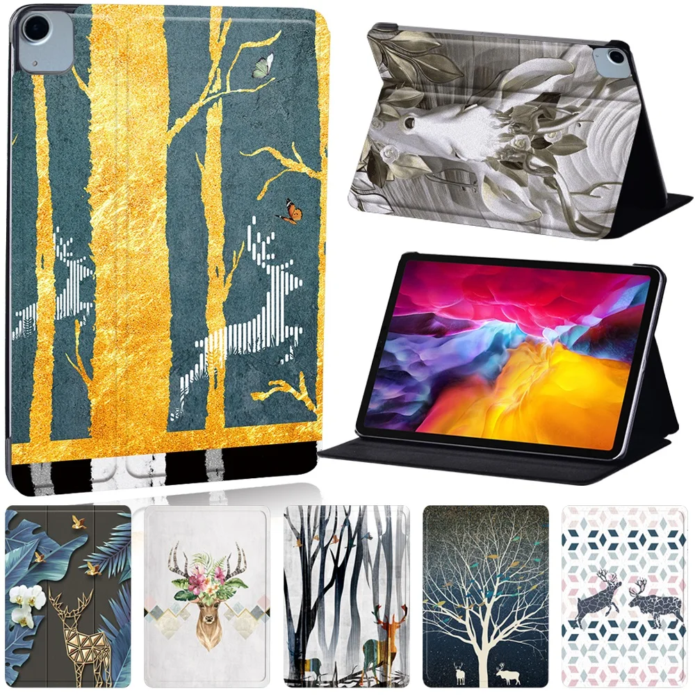 

For Apple IPad Air 4 10.9" Deer Pattern Tablet Case for Air 3 10.5"/Air 2/Air New Anti-fall Deer Pattern Flip Leather Cover Case