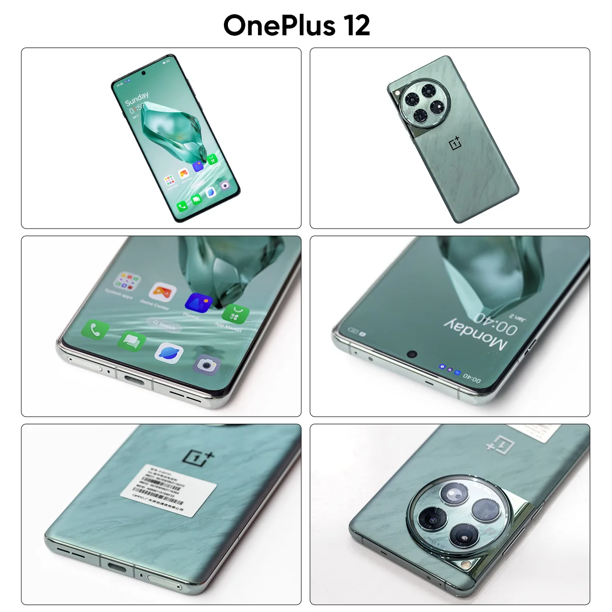 OnePlus 12 글로벌 버전 100W SuperVooc 충전, 스냅드래곤 8 Gen 3 6.82 인치, 2K 120Hz AMOLED 디스플레이 화면, 16GB, 512GB