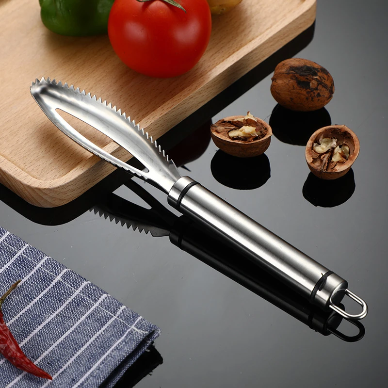 Fish Scales Scraping Kitchen Fish Cleaning Knife Cutter Stainless