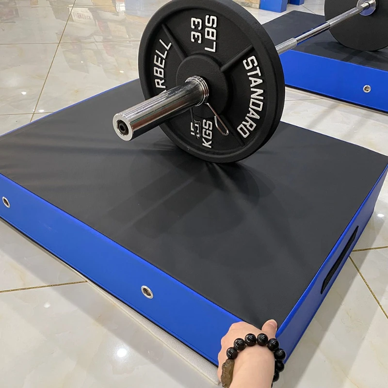 Professional Barbell Shock Absorber Pad Mute Tear Resistant Cushion Pad Noise Reduction Weightlifting Mat Portable Fitness Parts 2