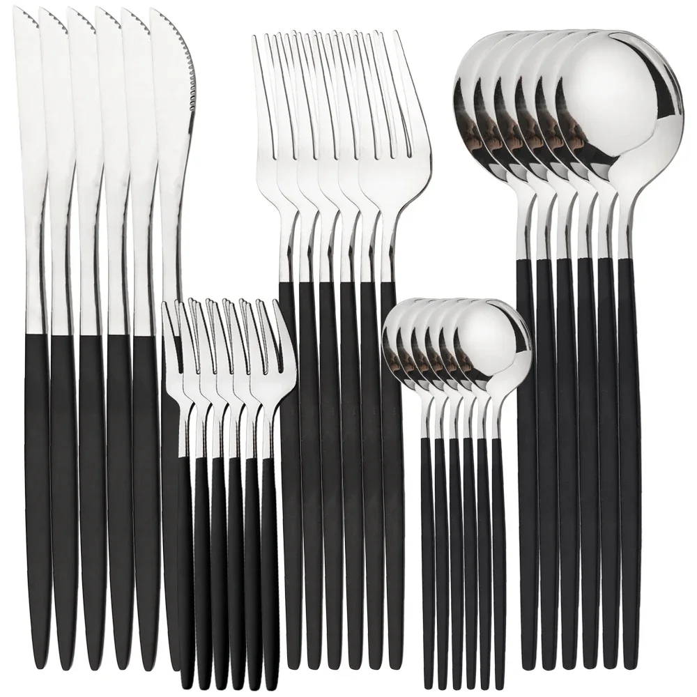 Black silver 30Pcs