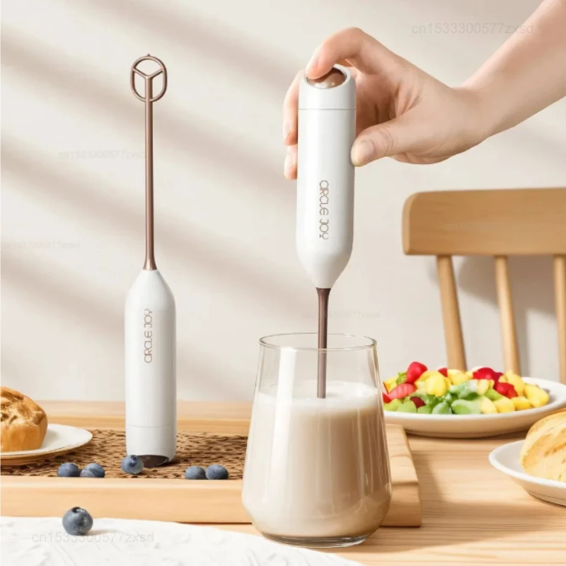 Circle Joy Portable Mini Electric Milk Frother Foam Maker Handheld Food Home Kitchen Electric Coffee Mixer for Coffee Cappuccino 2