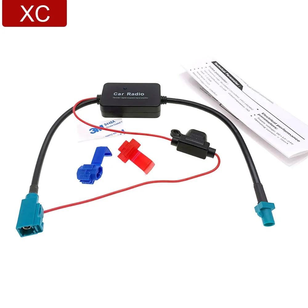 Antenne d'amplificateur de signal DAB pour autoradio Fm, adaptateur FAKRA,  connecteur de câble pour VW POLO, Golf, Audi A4, Horizon, A8, Skoda -  AliExpress