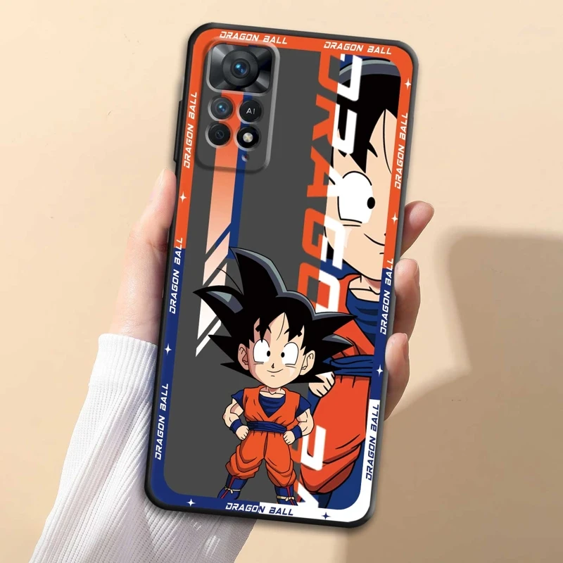 

For Xiaomi Redmi Note 8 9 10 11 12 4G 5G Pro 9S NOTE11 10S 11T 10Pro 8T 11s NOTE12 Dragon Ball Z Anime Brand Funda Case