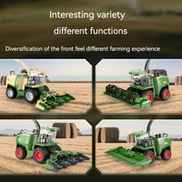 New Product 1:24 Fun Multifunctional Harvester Harvester Farmer Car Music Simulation RC Car Remote Control Children's Toys gift 2
