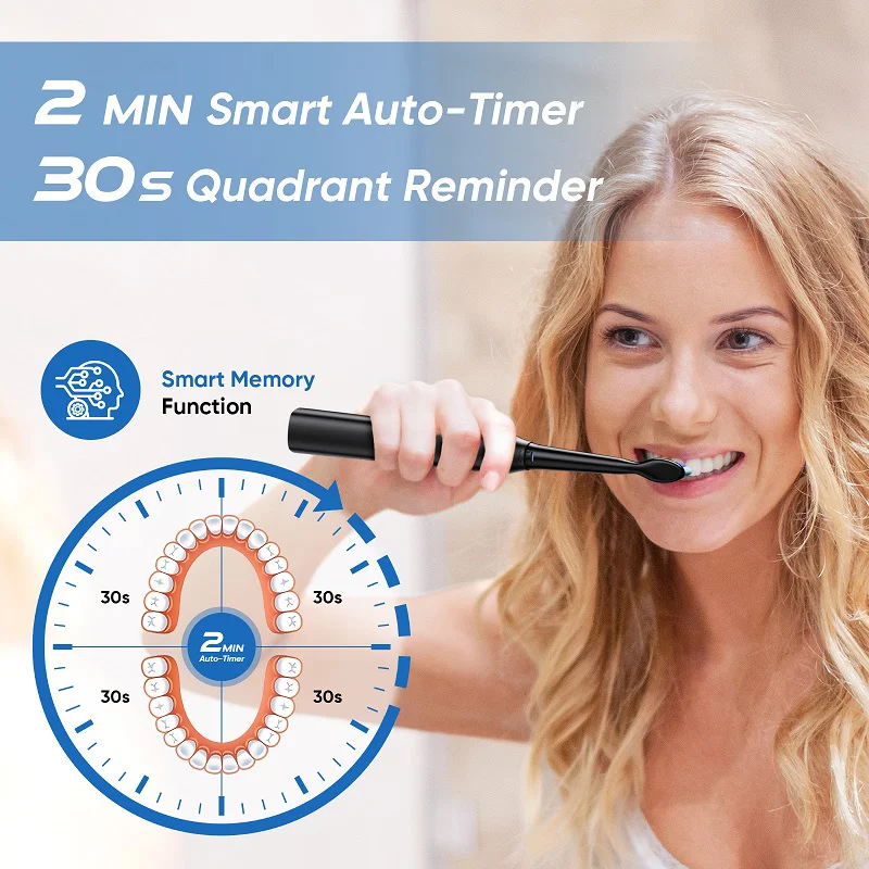 윤치 전동칫솔 507 신형 5가지 브러싱 모드 성인용 타이머 소닉 칫솔 (2가지 타입 칫솔모 + 보관함 포함)
