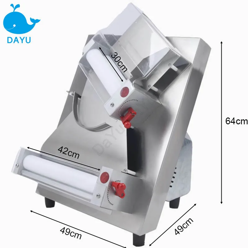 Pizza Forming Machine Commercial Fully Automatic 3-12 InchKitchen Equipments Food Proceessor Adjustable Dough Press Maker