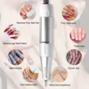 Electric Nail Drill Pen Handle File Polish Grind Machine Handpiece Manicure Pedicure Tool 5 PIN PLUG Nail Drill Accessories 2