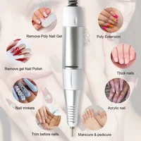 Electric Nail Drill Pen Handle File Polish Grind Machine Handpiece Manicure Pedicure Tool 5 PIN PLUG Nail Drill Accessories 2