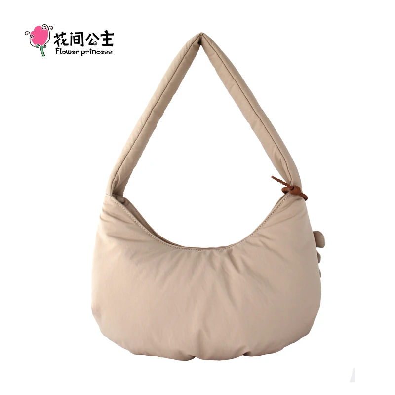 Flower Princess Women's Bag New 2024 Trend Fashion Quilted Underarm Shoulder Strap Handbags Designer Female Small Bags for Women