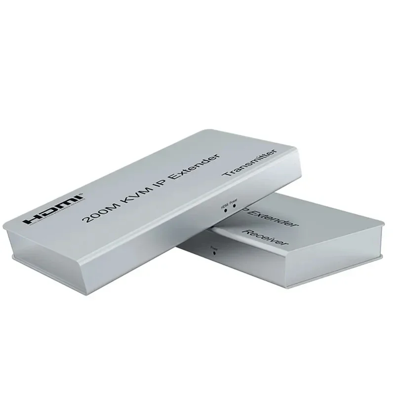 Extensor Usb Hdmi Kvm Transmissor Ethernet Suporte a Switch de Rede Teclado Mouse 200m 1080p ip Tcp Cat5e 6 - Image 4