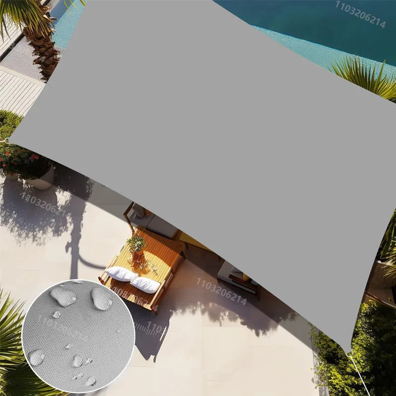 Outdoor Waterproof Sun Shade Rectangular Sun Shade Garden Canopy Courtyard Swimming Beach Car Awning sun shade sail camping canopy
