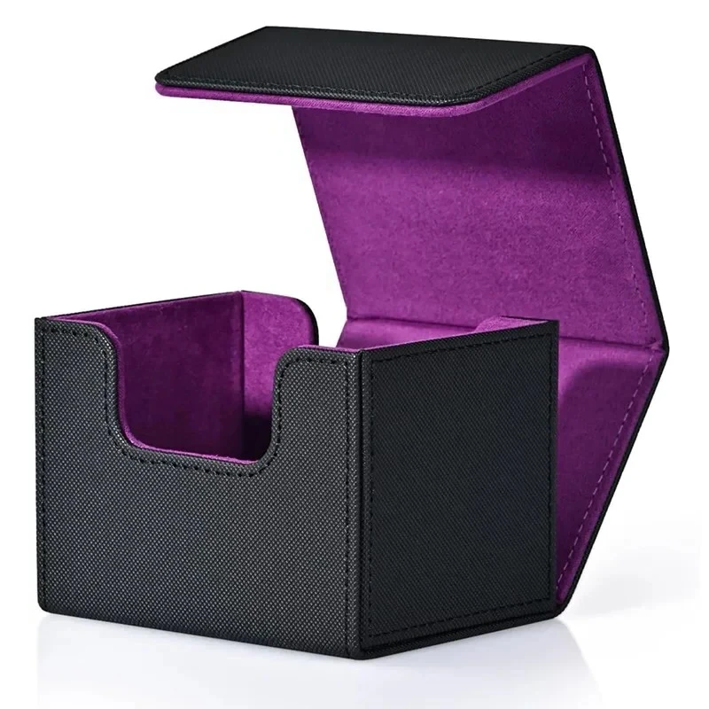 MapBox -doos game storage box fits 100 with one sharpened PU magnetic card pack for TCG cards